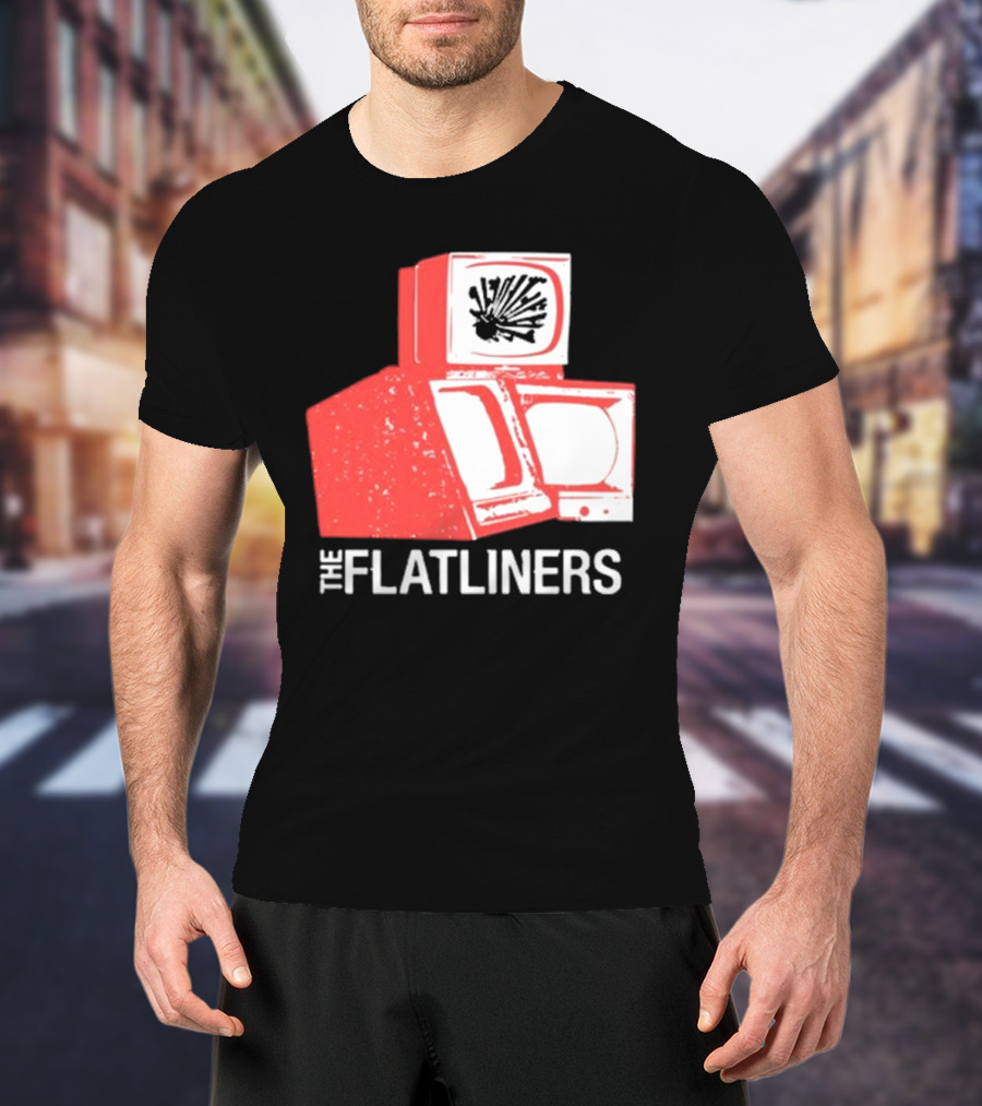 The Flatliners Stacked Static Television Screens T-Shirt