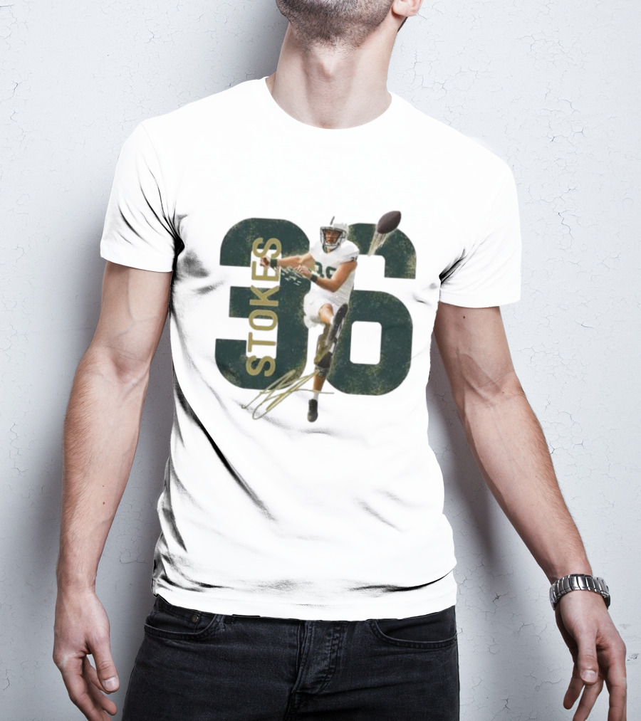 Stokes 36 Football Kicker Signature Action Image T-Shirt