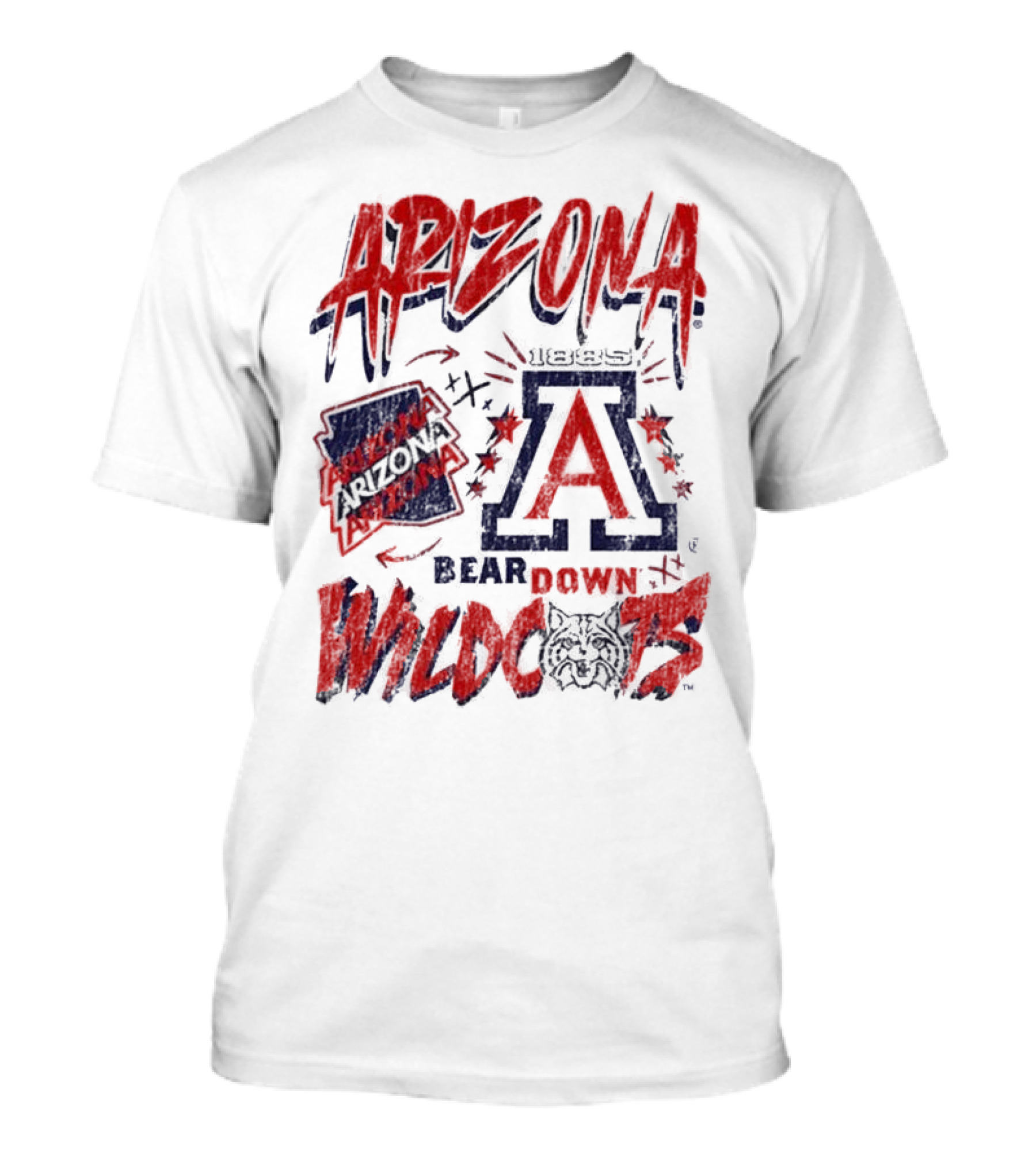 Arizona Wildcats 1885 Bear Down Wildcats T-Shirt