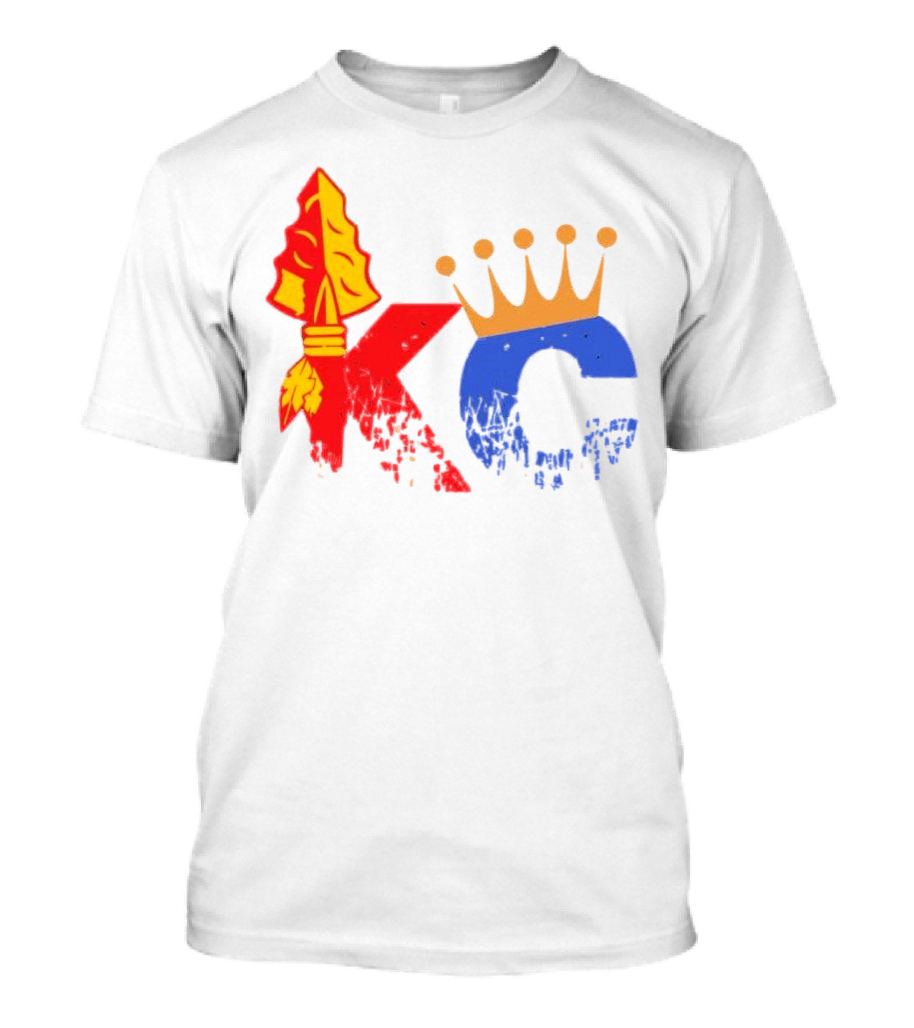 Kansas City Chiefs Arrowhead And Royals Crown KC Combo T-Shirt