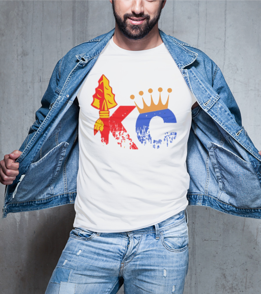 Kansas City Chiefs Arrowhead And Royals Crown KC Combo T-Shirt