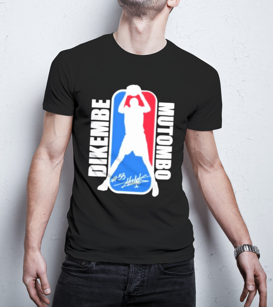 Dikembe Mutombo #55 Signature NBA T-Shirt