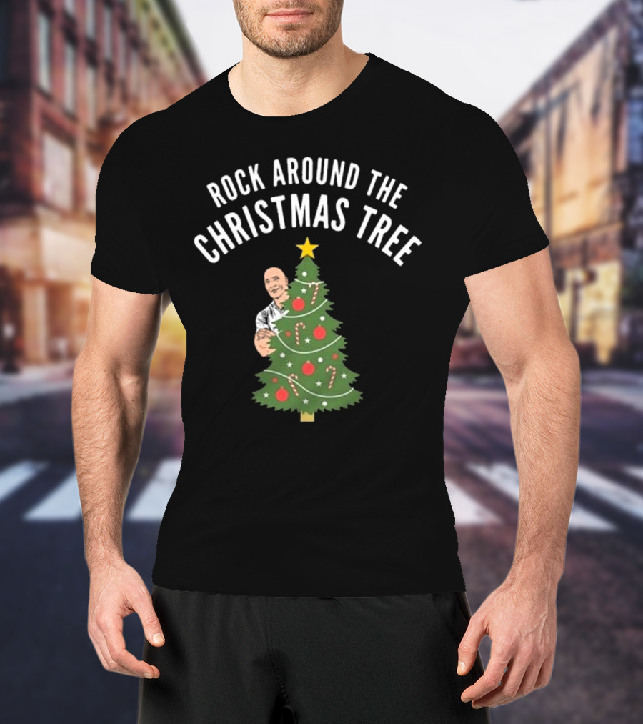 Rock Around The Christmas Tree Merry Christmas T-Shirt