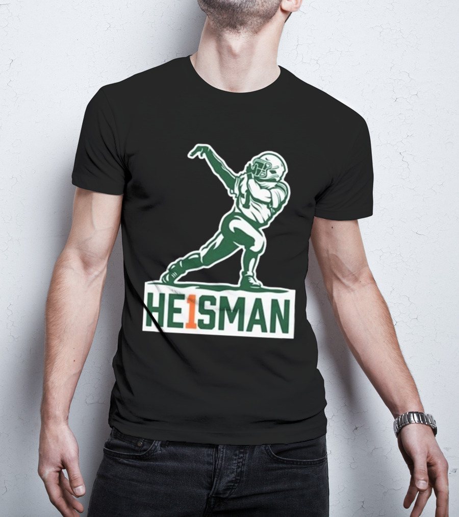 Cam HE1SMAN Football Heisman Pose T-Shirt