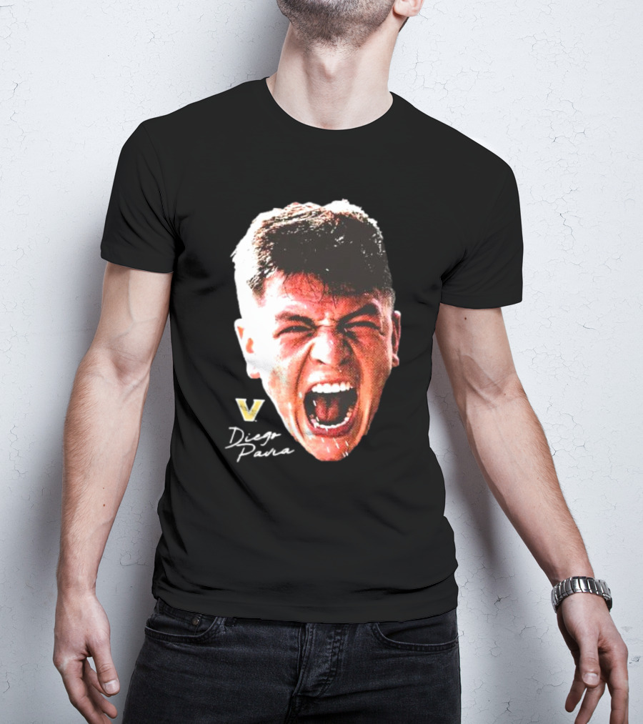 Diego Pavia Vanderbilt Commodores Signature Swag Head T-Shirt