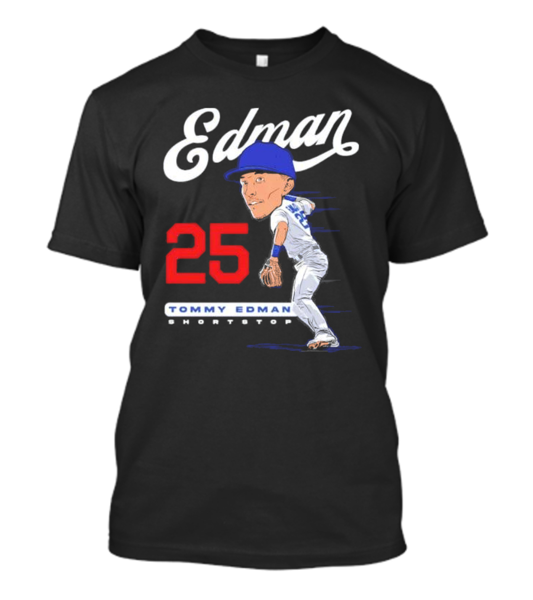 Edman 25 Tommy Edman Shortstop Cartoon T-Shirt