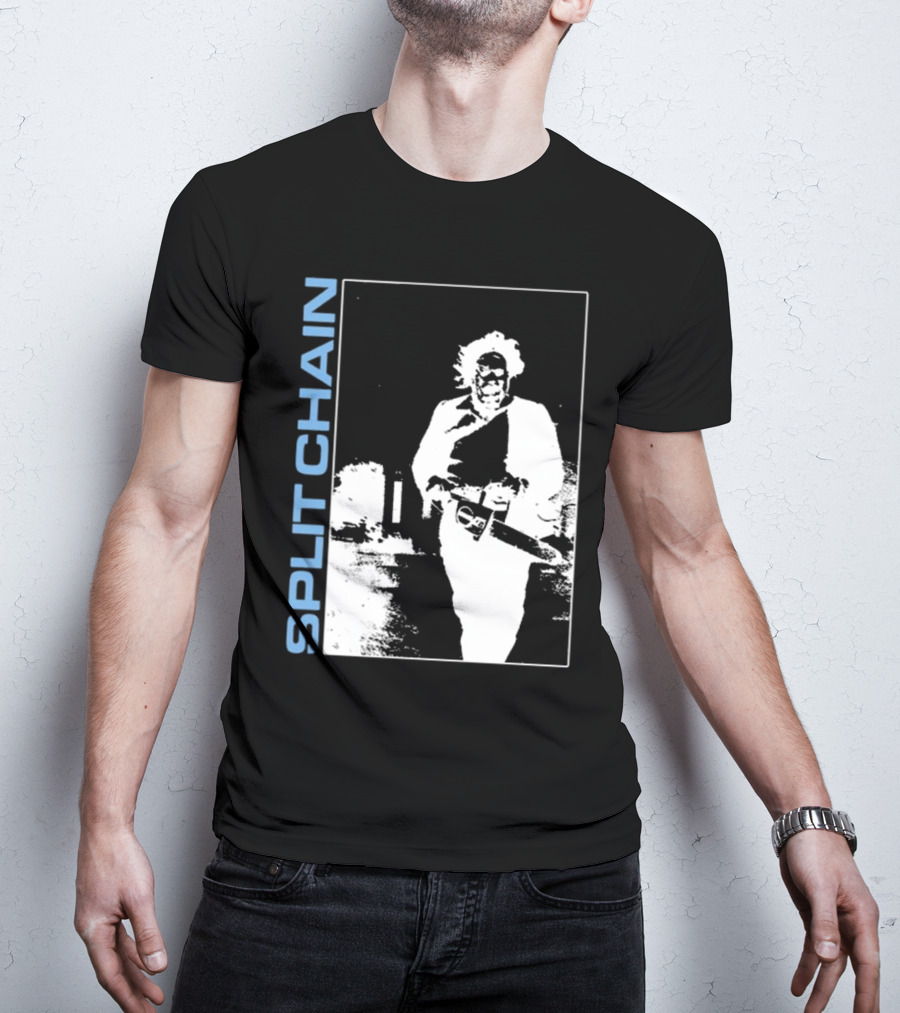 SPLIT CHAIN Chainsaw Runner Monochrome T-Shirt