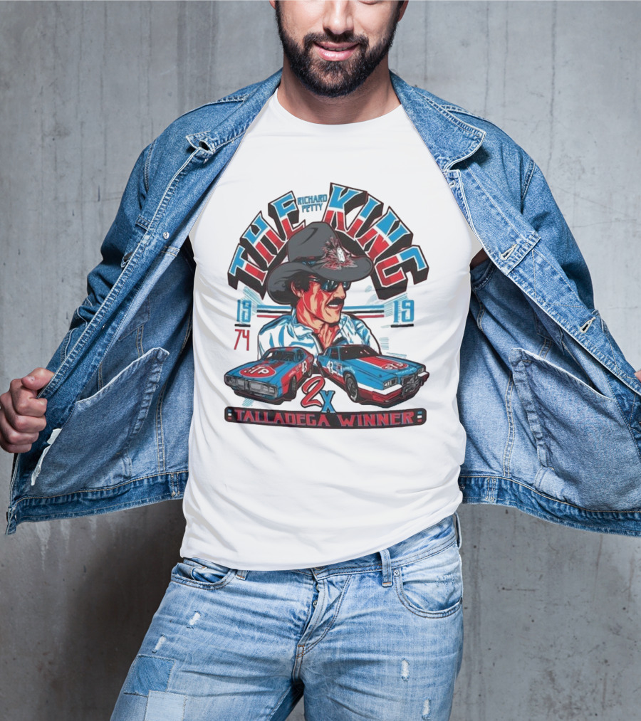 Richard Petty The King 2x Talladega Winner 1974 1979 T-Shirt