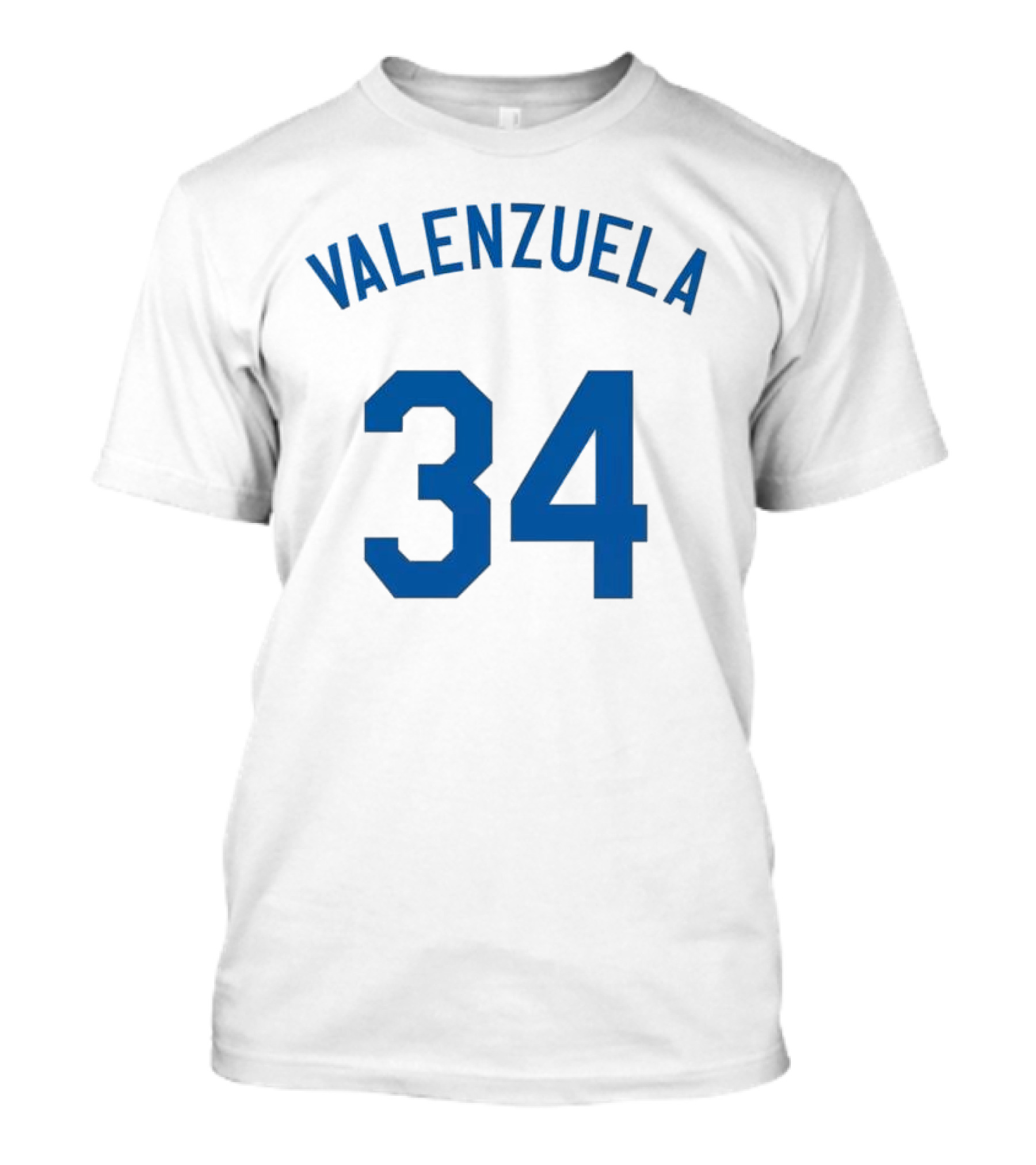 Valenzuela 34 Los Angeles Dodgers Fernando Valenzuela Iconic Baseball Jersey Number T-Shirt