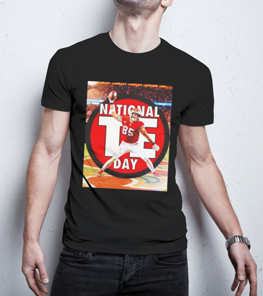 National Tight Ends Day George Kittle 85 SF 49ers Game T-Shirt