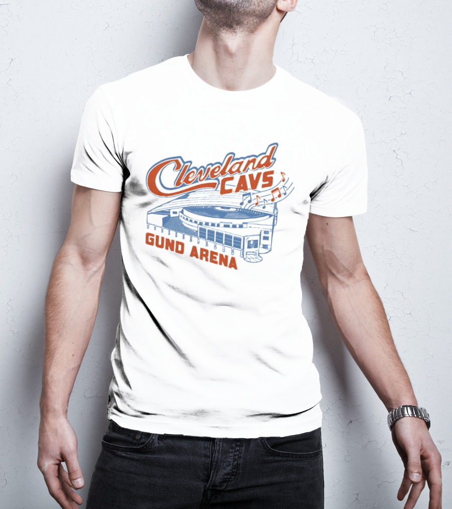 Cleveland Cavs Gund Arena Retro Music Note T-Shirt