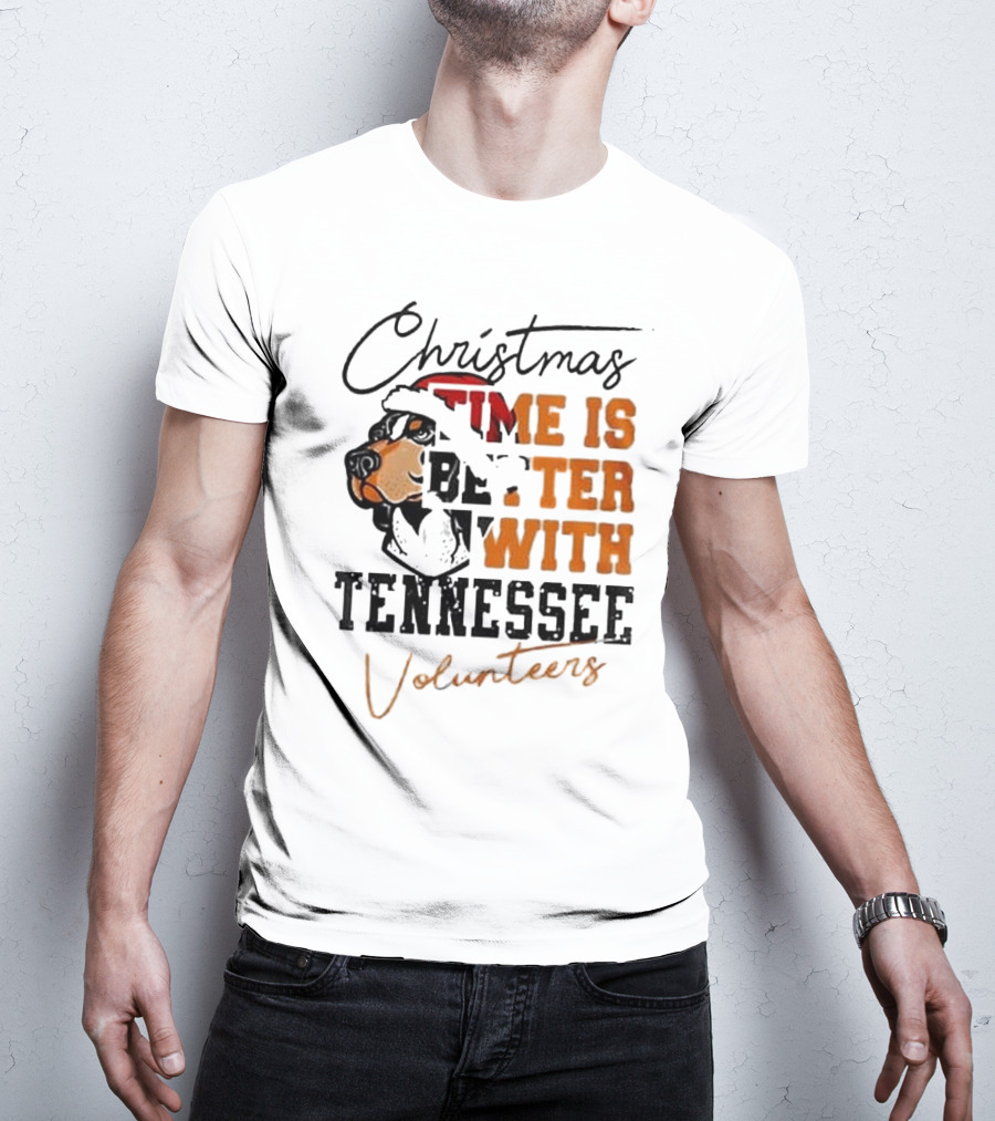 Christmas Time Is Better With Tennessee Volunteers T-Shirt