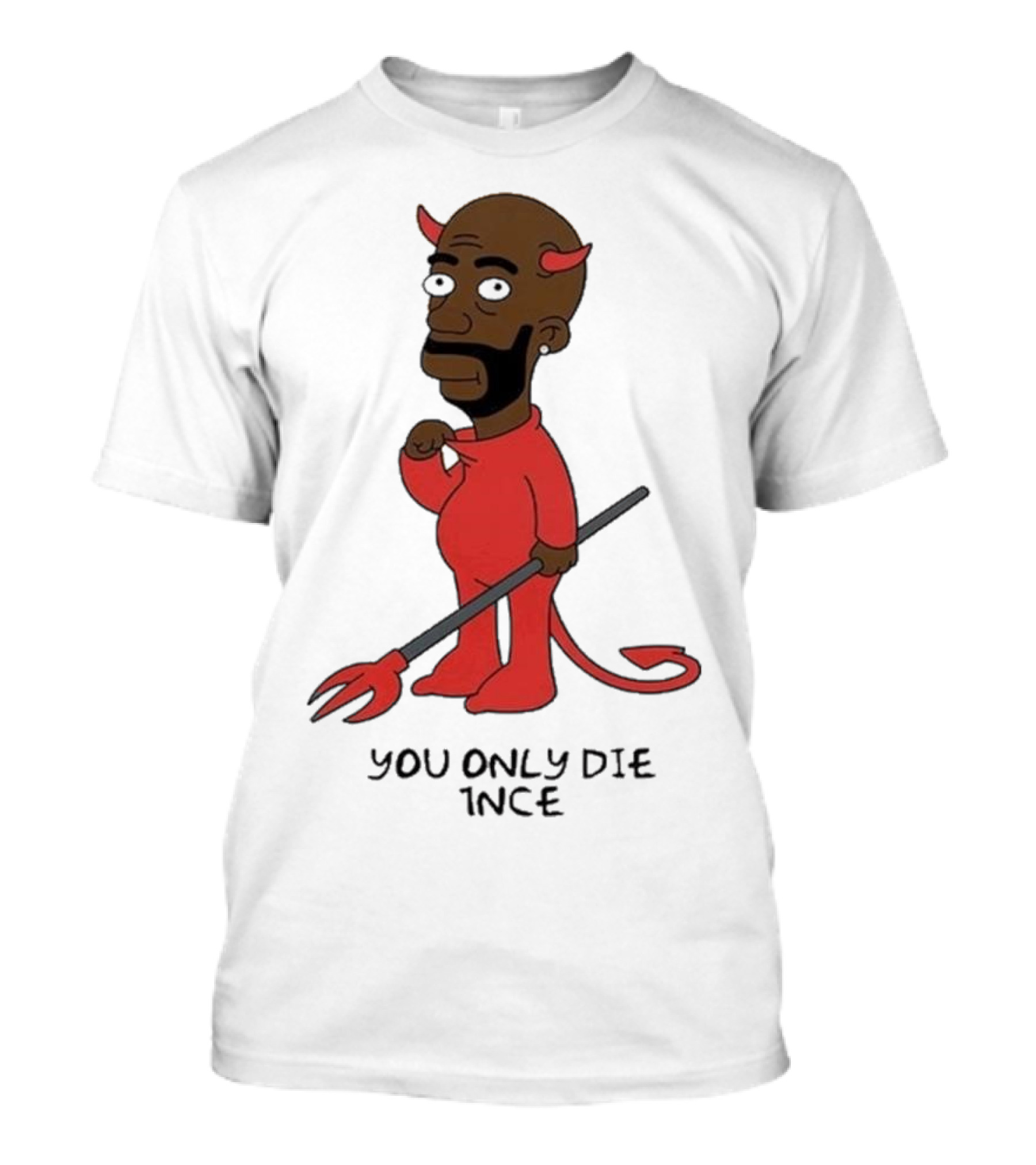 Freddie Gibbs Gibbsons You Only Die 1Nce Devil Cartoon Character T-Shirt