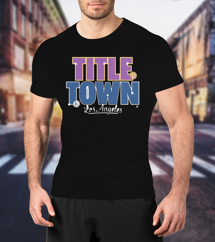 Los Angeles Dodgers 17x 8x Title Town T-Shirt