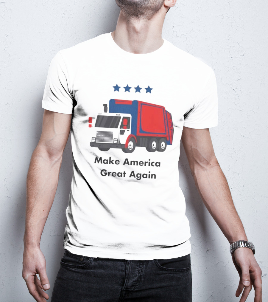 Make America Great Again Garbage Truck With Stars T-Shirt