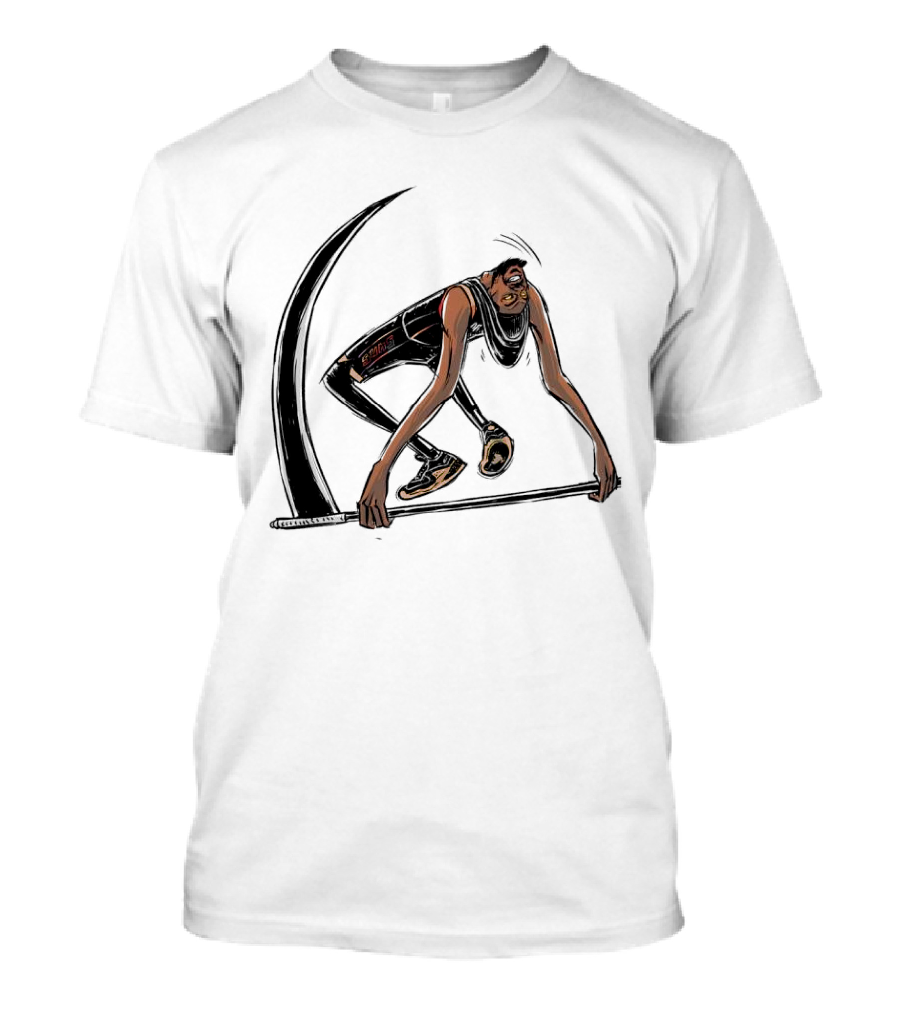 Kevin Durant Phoenix Suns Slim Reaper Cartoon Basketball Star T-Shirt