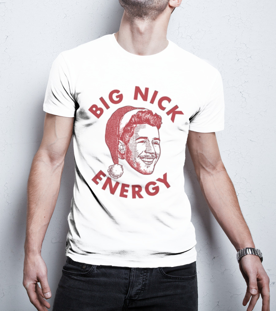 Big Nick Energy Jonas Brothers Christmas Santa Hat T-Shirt
