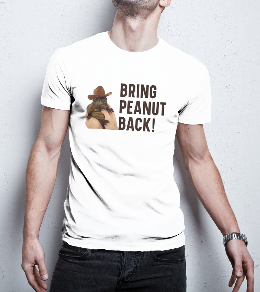 Bring Peanut The Squirrel Back Cowboy Hat Image T-Shirt