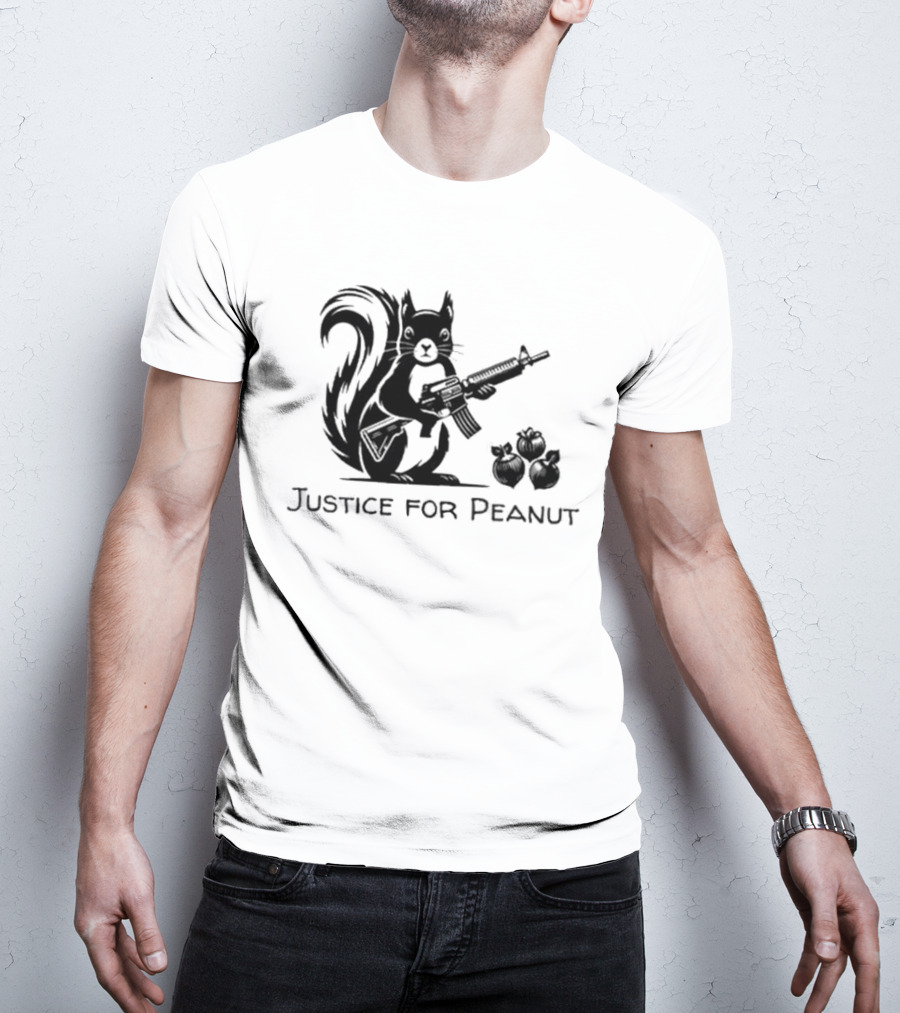 Justice For Peanut Squirrel With Gun T-Shirt