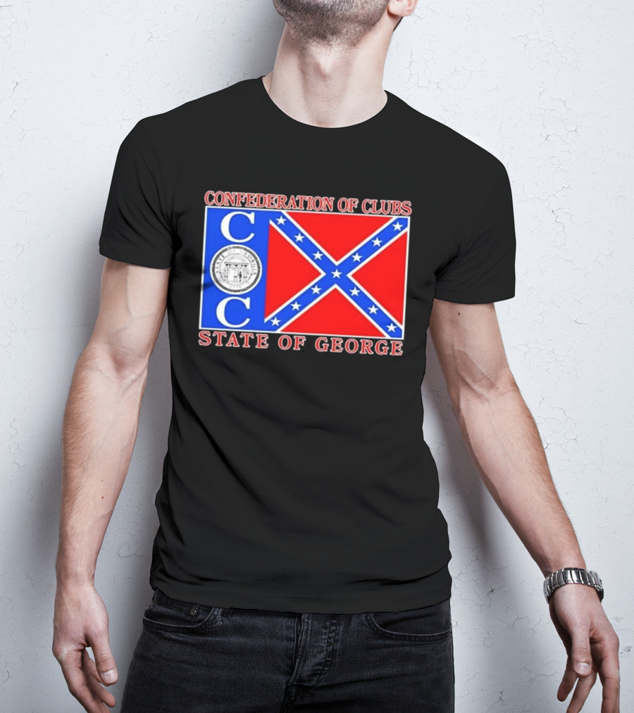 Confederation Of Clubs State Of George Flag With Seal T-Shirt