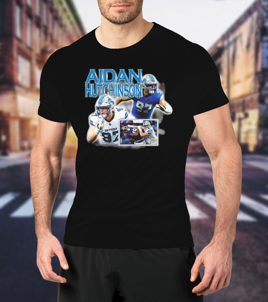 Aidan Hutchinson Detroit Lions Football T-Shirt