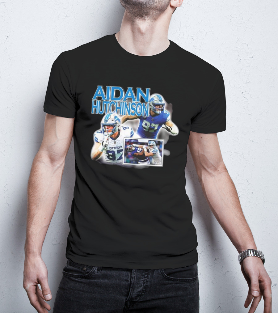 Aidan Hutchinson Detroit Lions Football T-Shirt