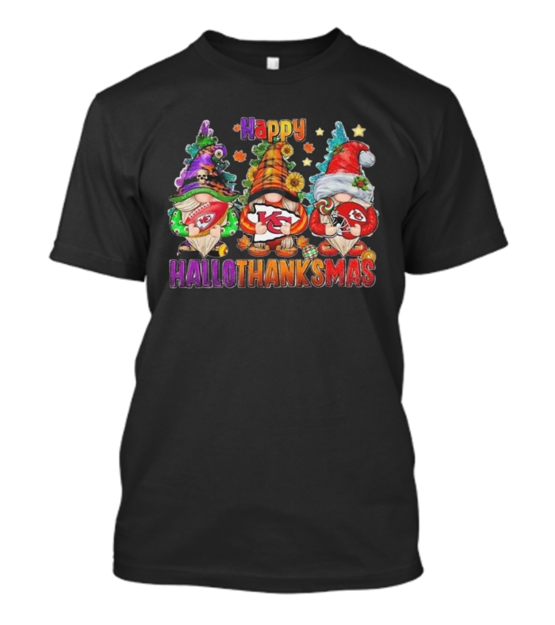 Happy HalloThanksMas Kansas City Chiefs T-Shirt