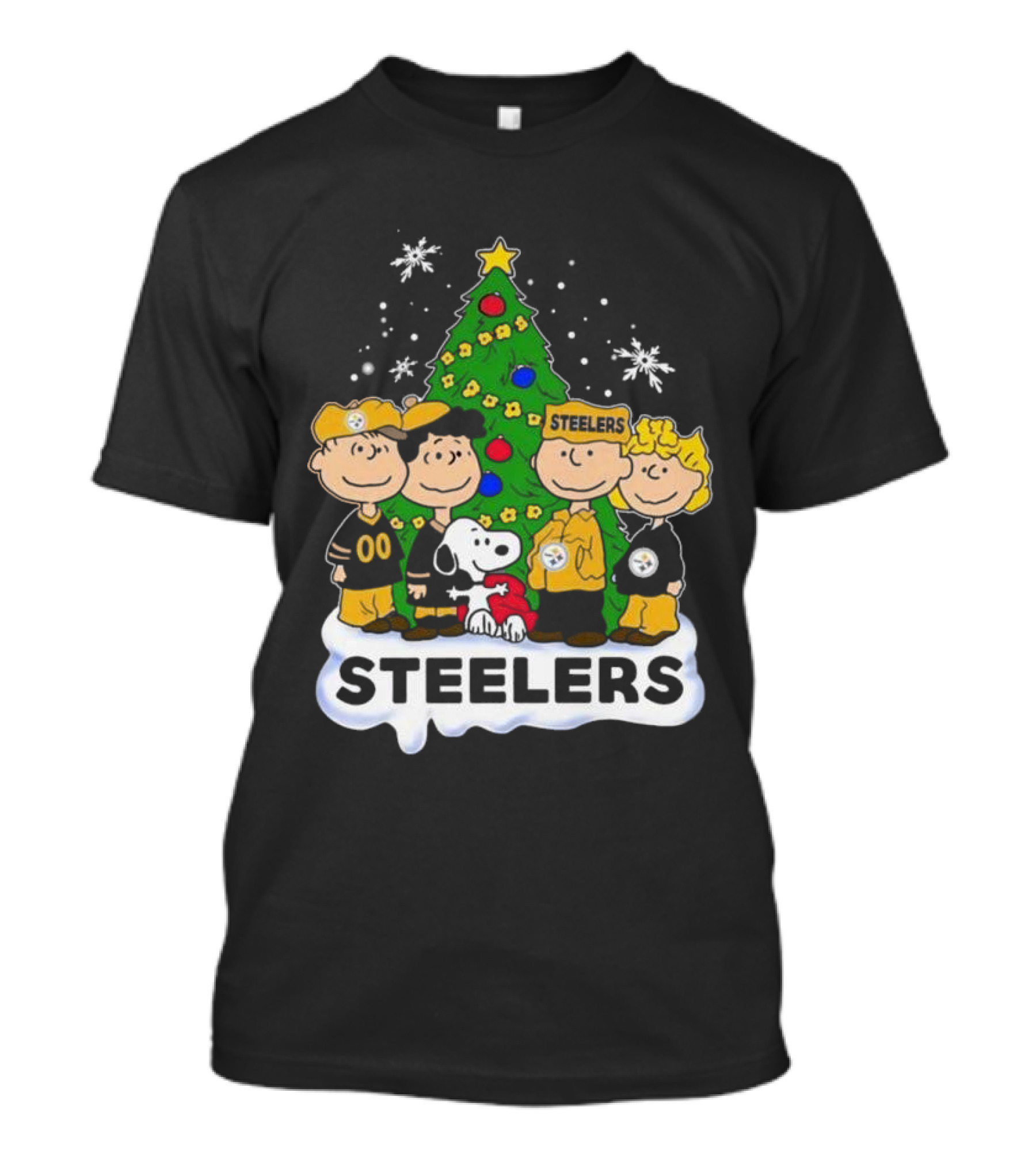 Snoopy And Friends Steelers Christmas T-Shirt