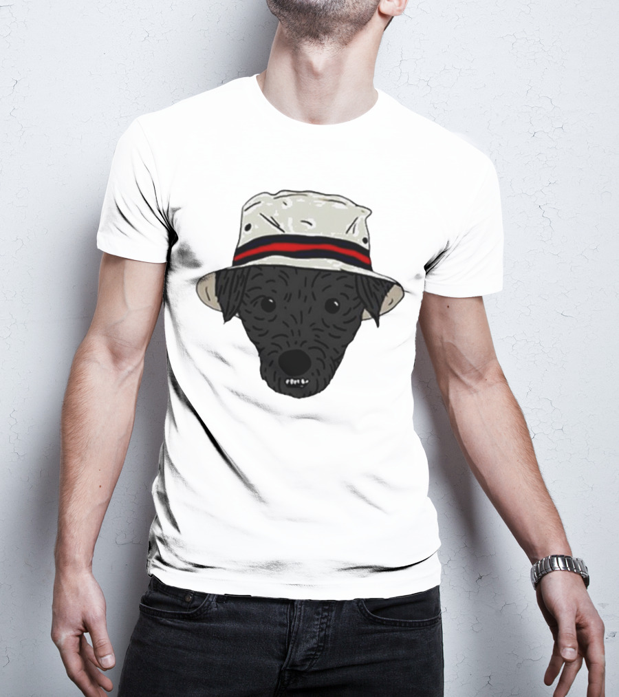 Mortimer And Whitehouse Gone Fishing Dog In Bucket Hat T-Shirt