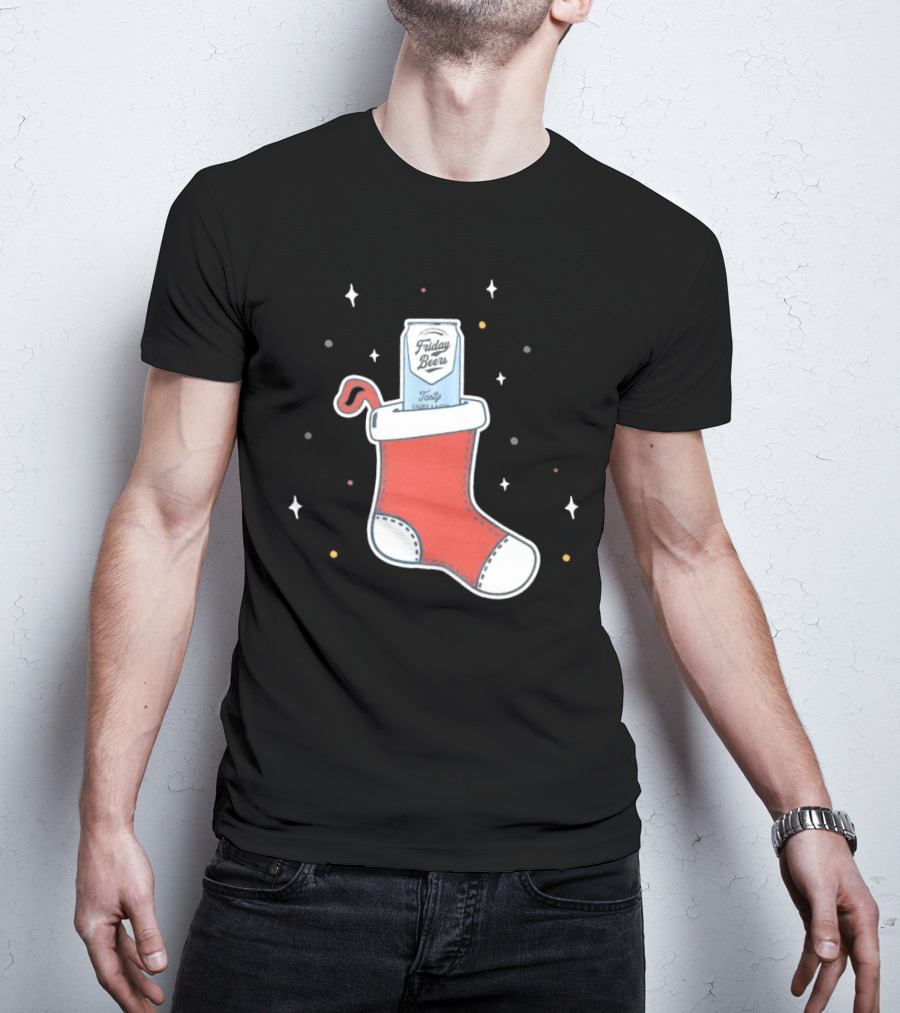 Friday Beers Christmas Stocking T-Shirt