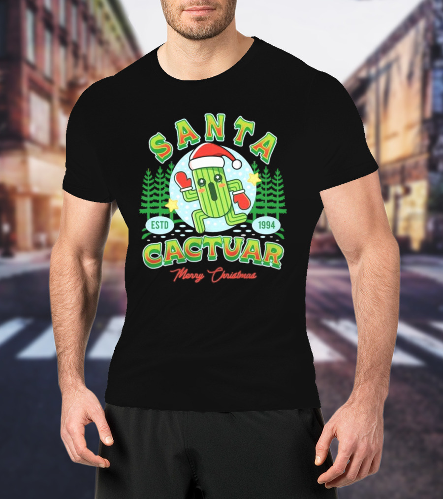 Santa Cactuar Merry Christmas ESTD 1994 T-Shirt
