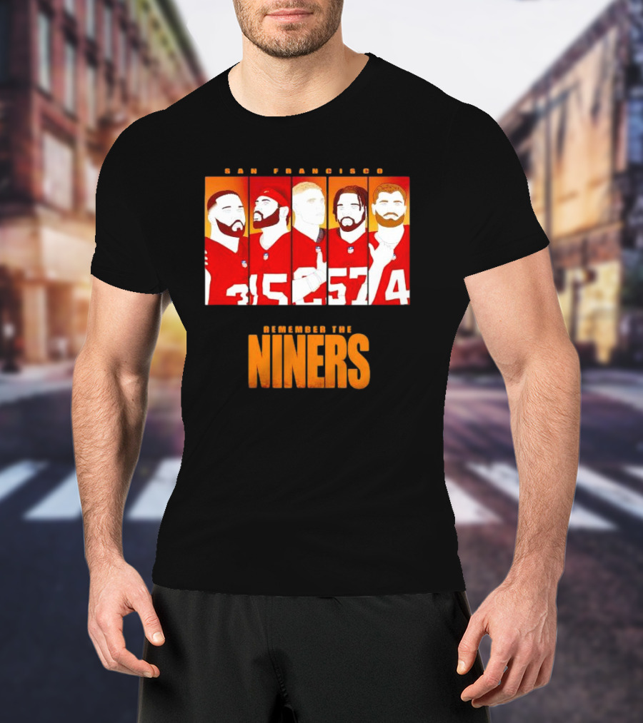San Francisco 49ers Remember The Niners Players Red Jerseys T-Shirt