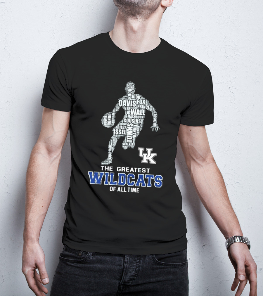 The Greatest Wildcats Of All Time UK Basketball Legends Davis Wall Cousins T-Shirt