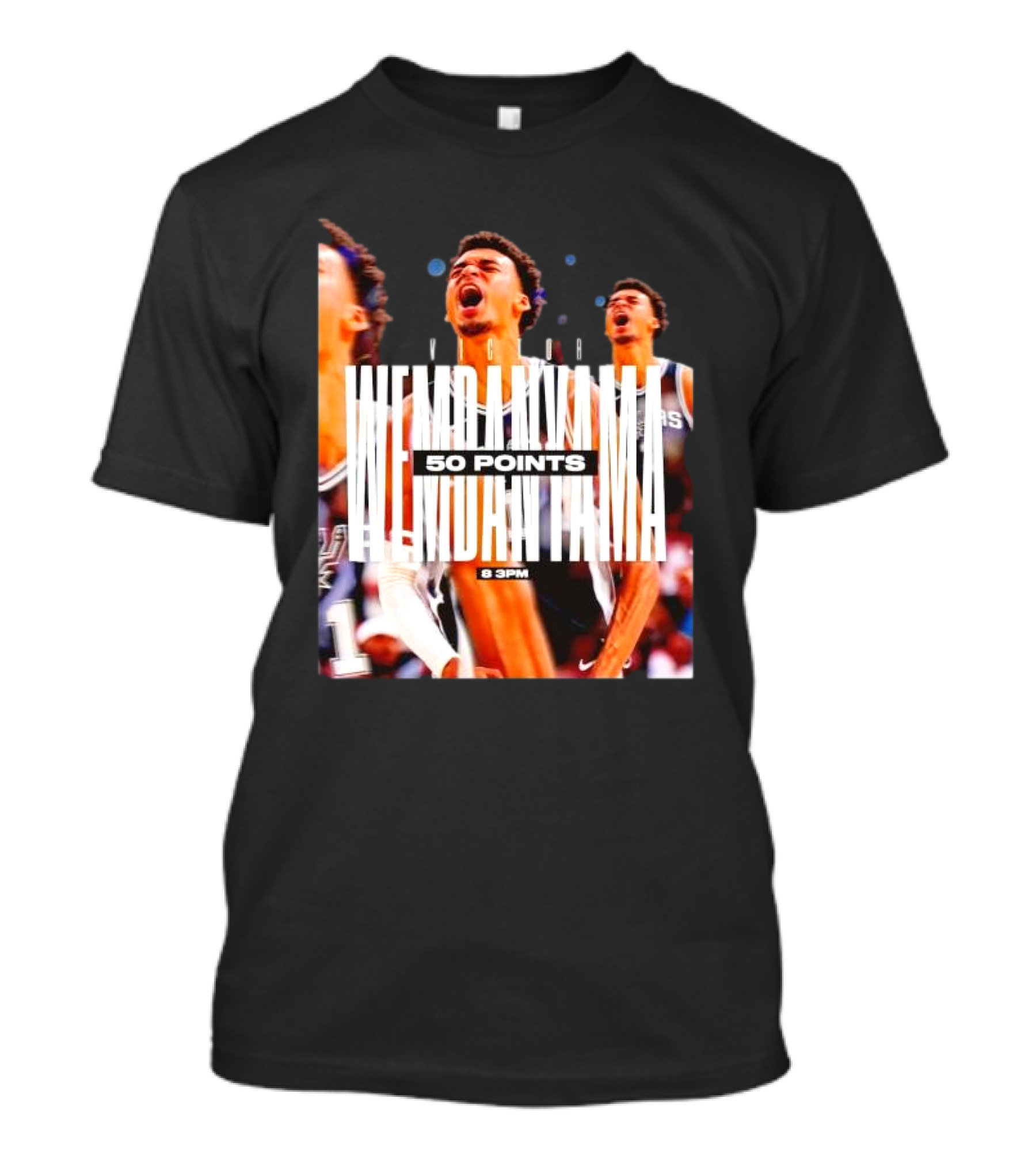 Victor Wembanyama Spurs 50 Points 8 PM T-Shirt