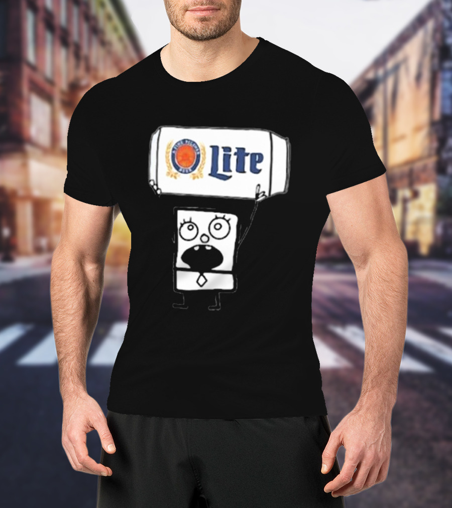 Doodlebob Miller Lite Beer T-Shirt