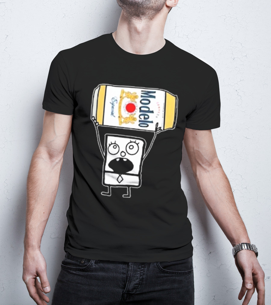 Doodlebob Lifting Modelo Especial Beer Can T-Shirt