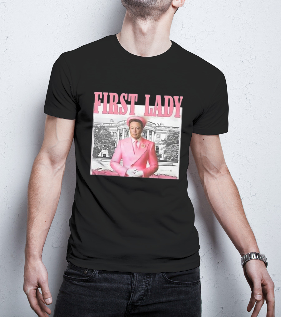 First Lady Elonia Musk Pink Suit White House T-Shirt