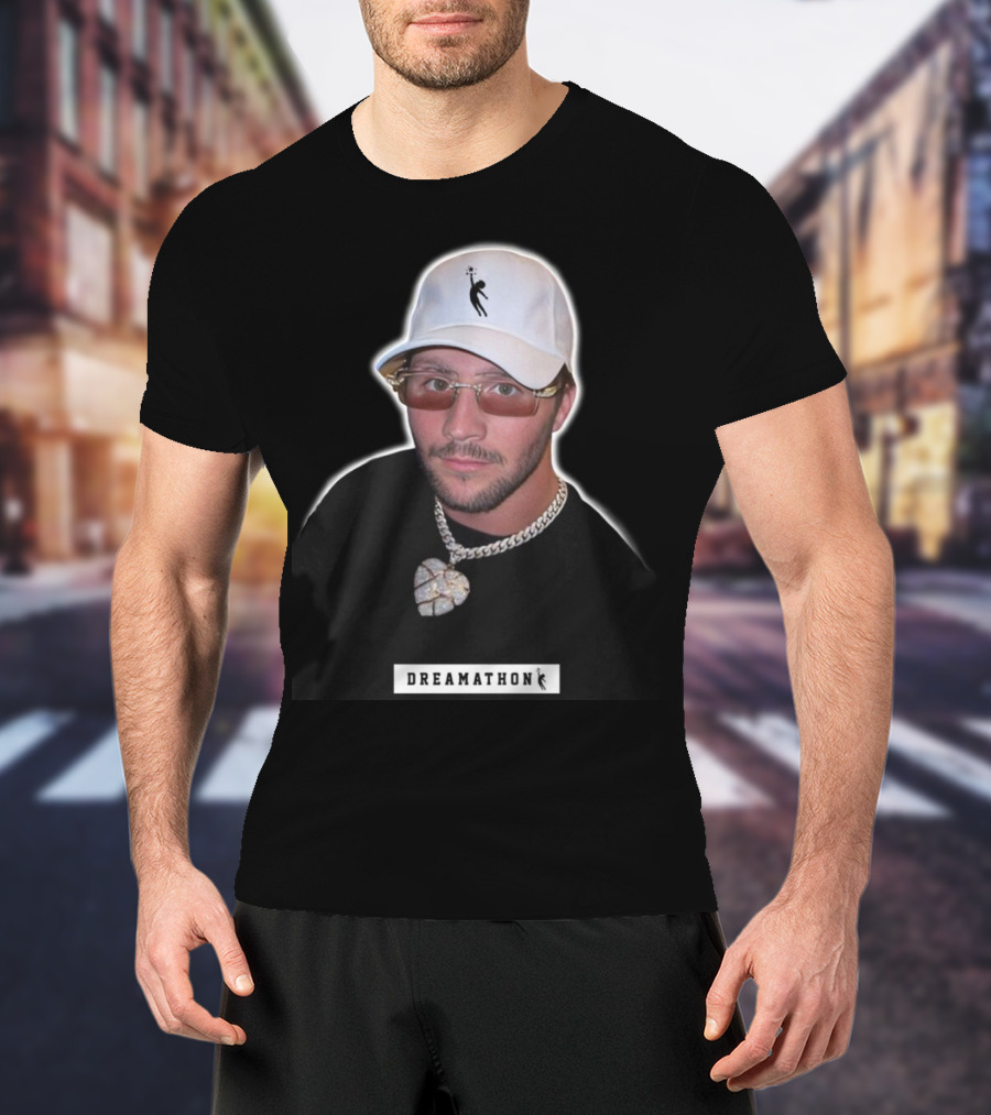 Josh Allen Dreamathon White Cap And Chain T-Shirt