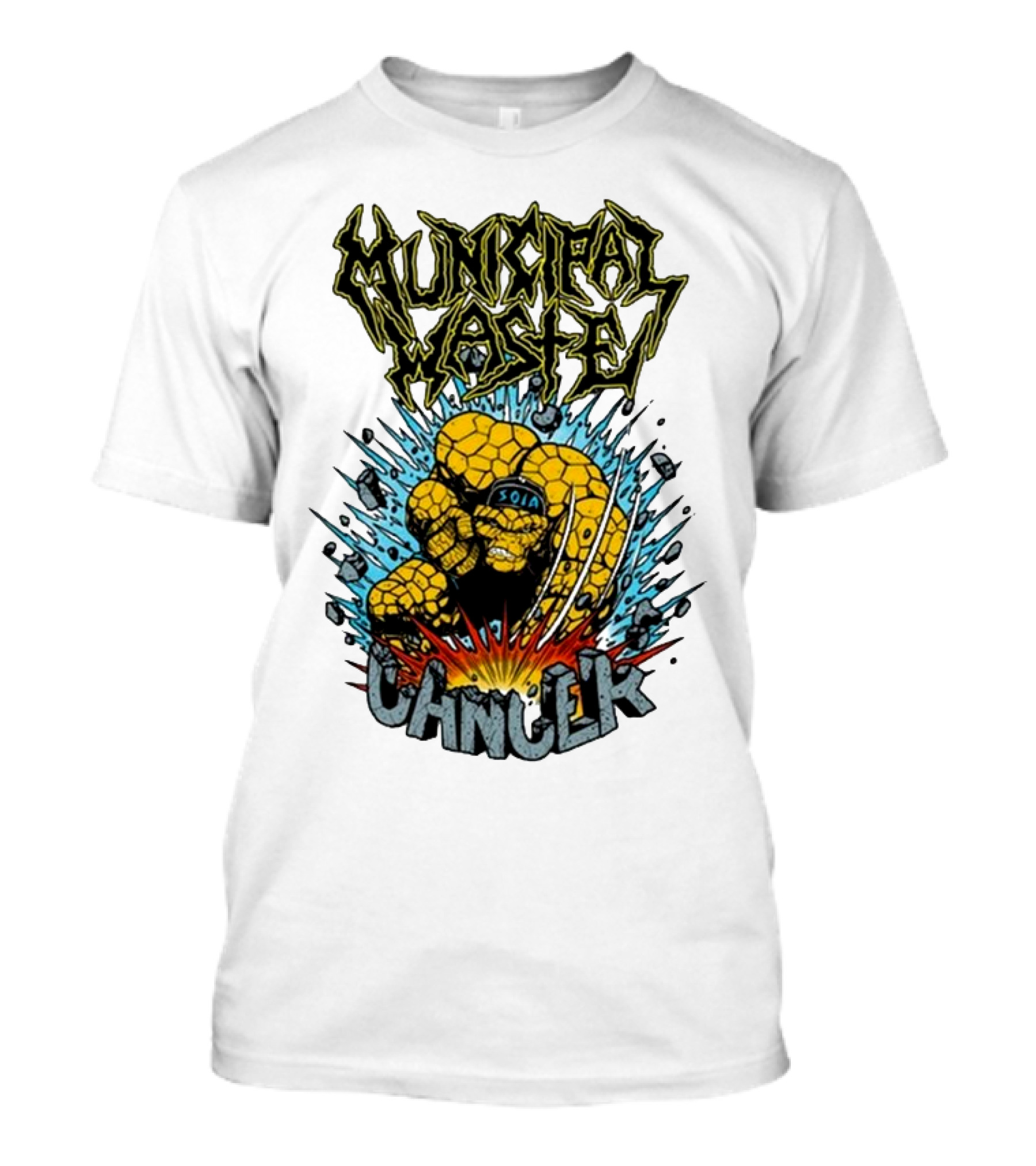 Municipal Waste SOIA Thing Clobberin Cancer Explosion T-Shirt