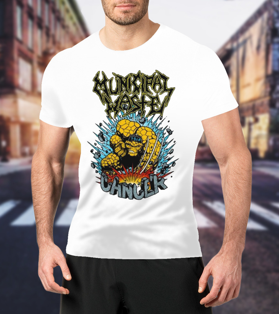 Municipal Waste SOIA Thing Clobberin Cancer Explosion T-Shirt