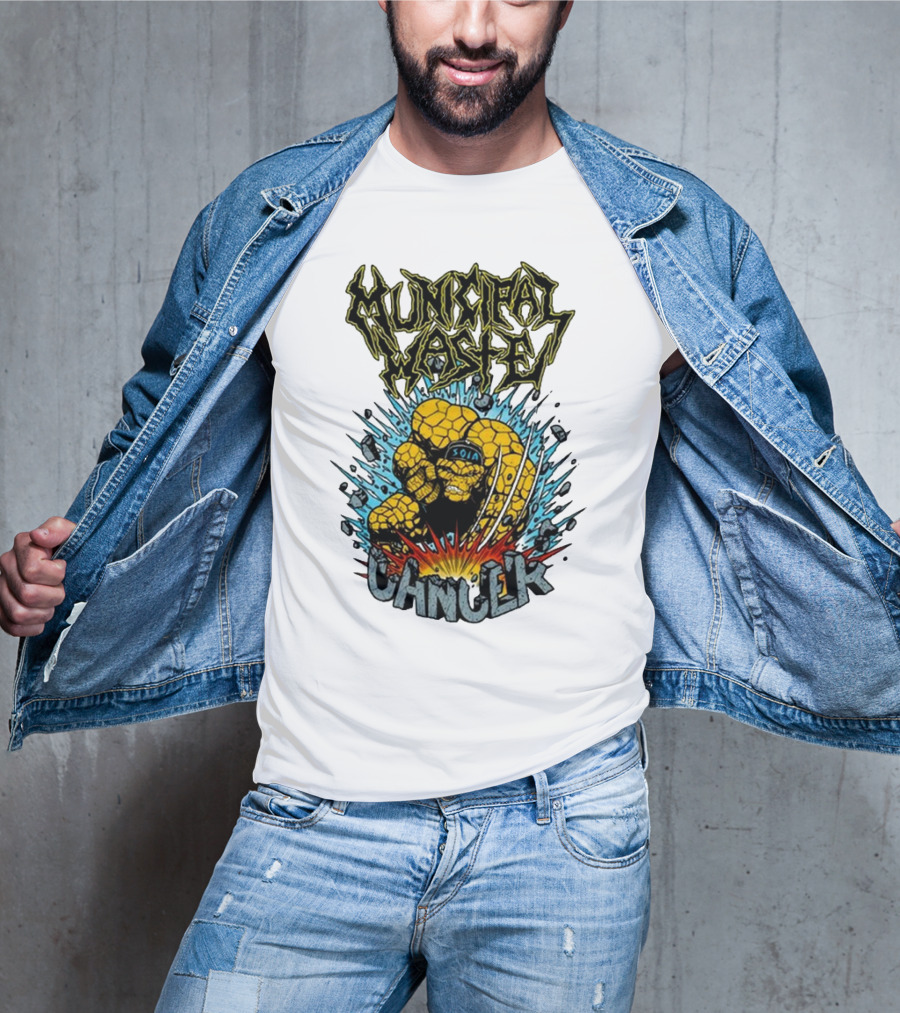 Municipal Waste SOIA Thing Clobberin Cancer Explosion T-Shirt