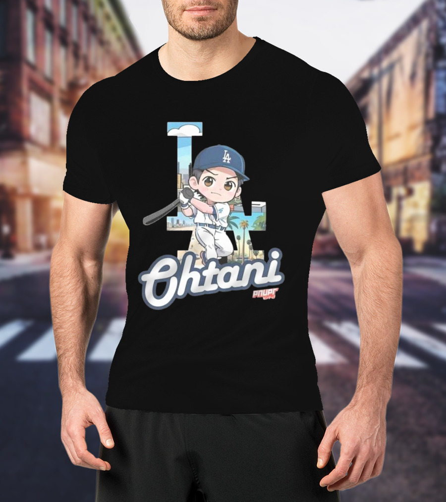 Chibi Shohei Ohtani LA Dodgers Ohtani Pnuppr T-Shirt