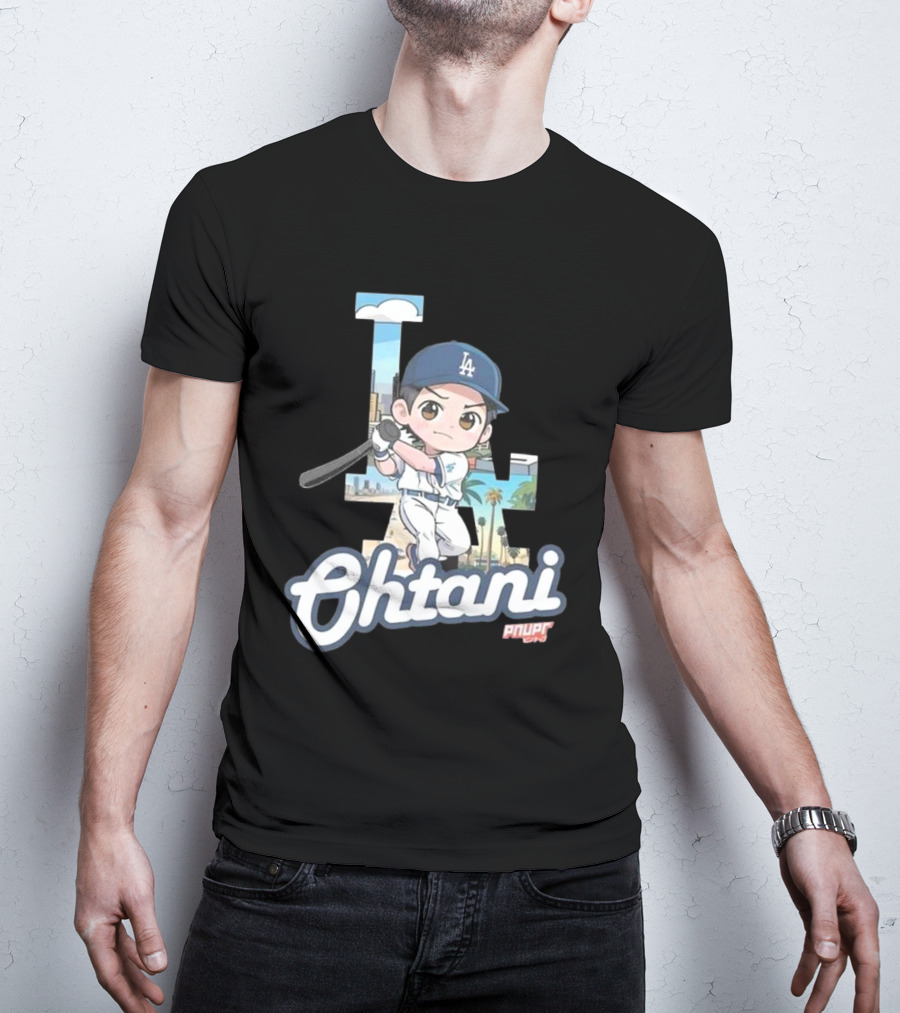 Chibi Shohei Ohtani LA Dodgers Ohtani Pnuppr T-Shirt