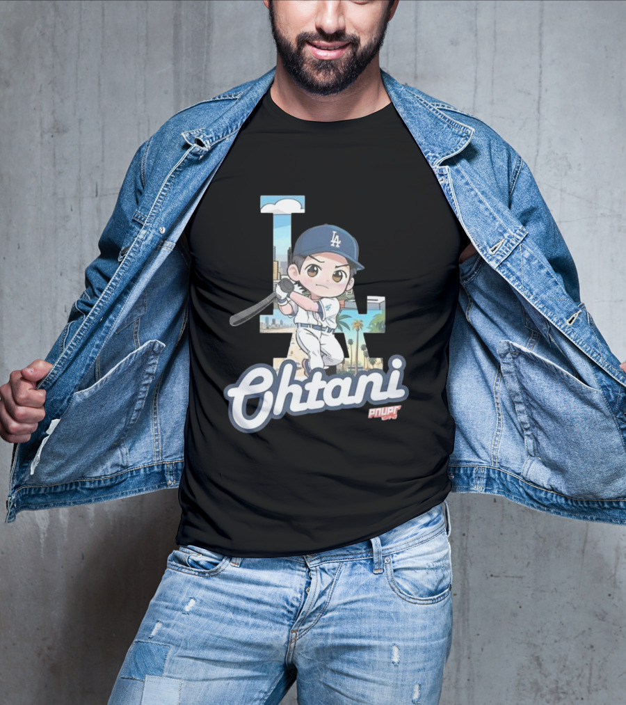 Chibi Shohei Ohtani LA Dodgers Ohtani Pnuppr T-Shirt