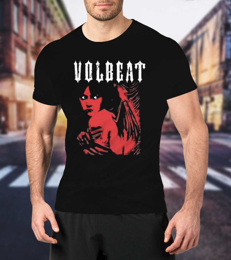 Volbeat Heaven Nor Hell Red Angel T-Shirt