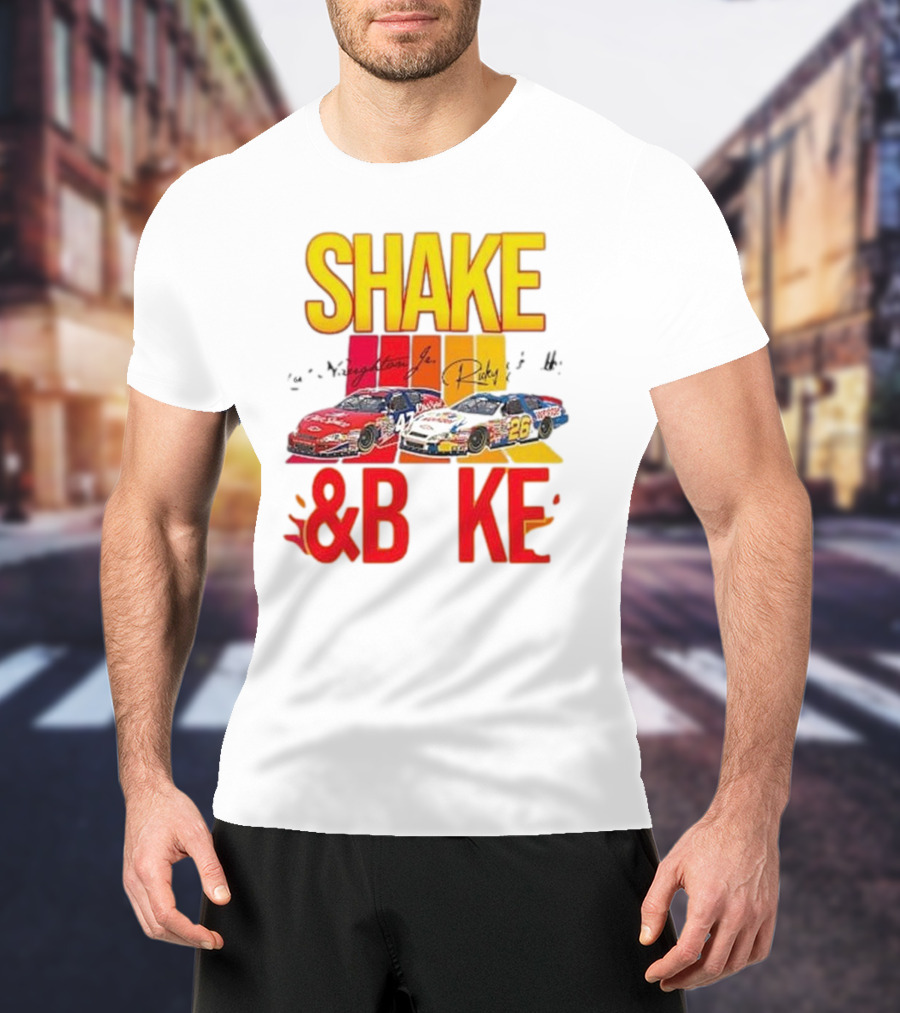 SHAKE And BAKE NASCAR Racing Talladega Nights Ricky Bobby T-Shirt