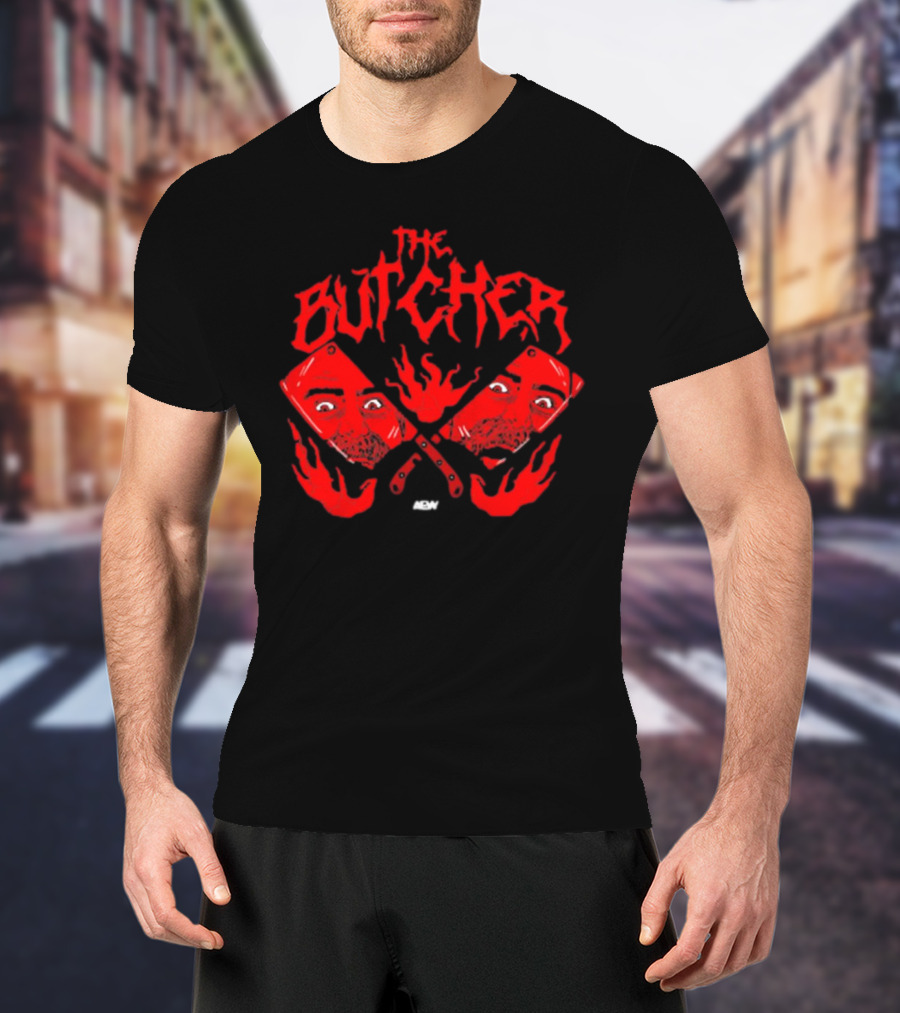 The Butcher Red Cleavers AEW Reflections T-Shirt