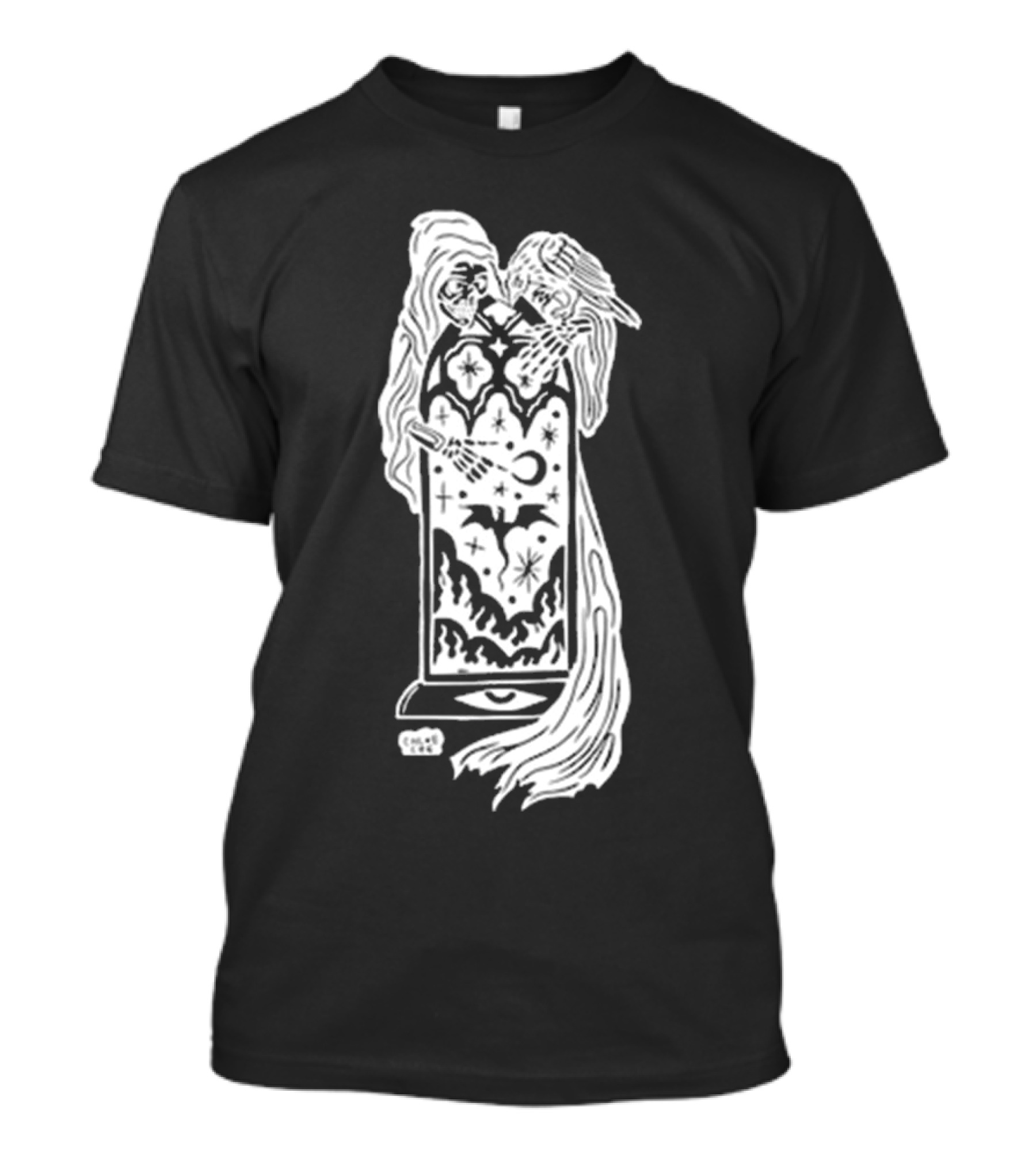 Chloe Lee Mystical Reaper Portal Night Sky Realm T-Shirt