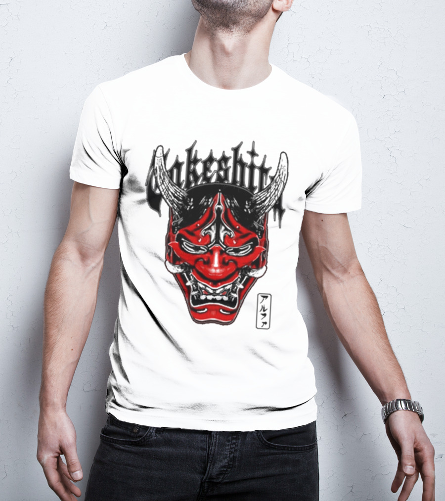 Konosuke Takeshita Demon Mask Alpha Kanji Triblend T-Shirt