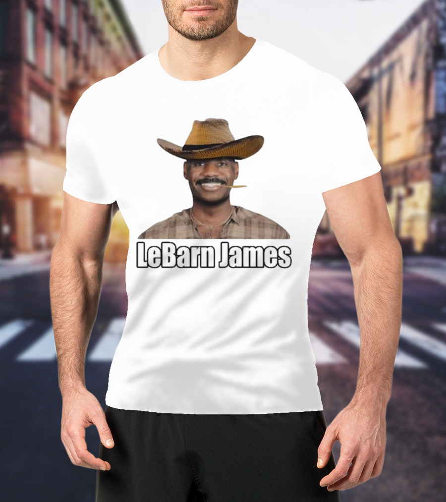Lebron James Lebarn James Cowboy Hat Mustache T-Shirt
